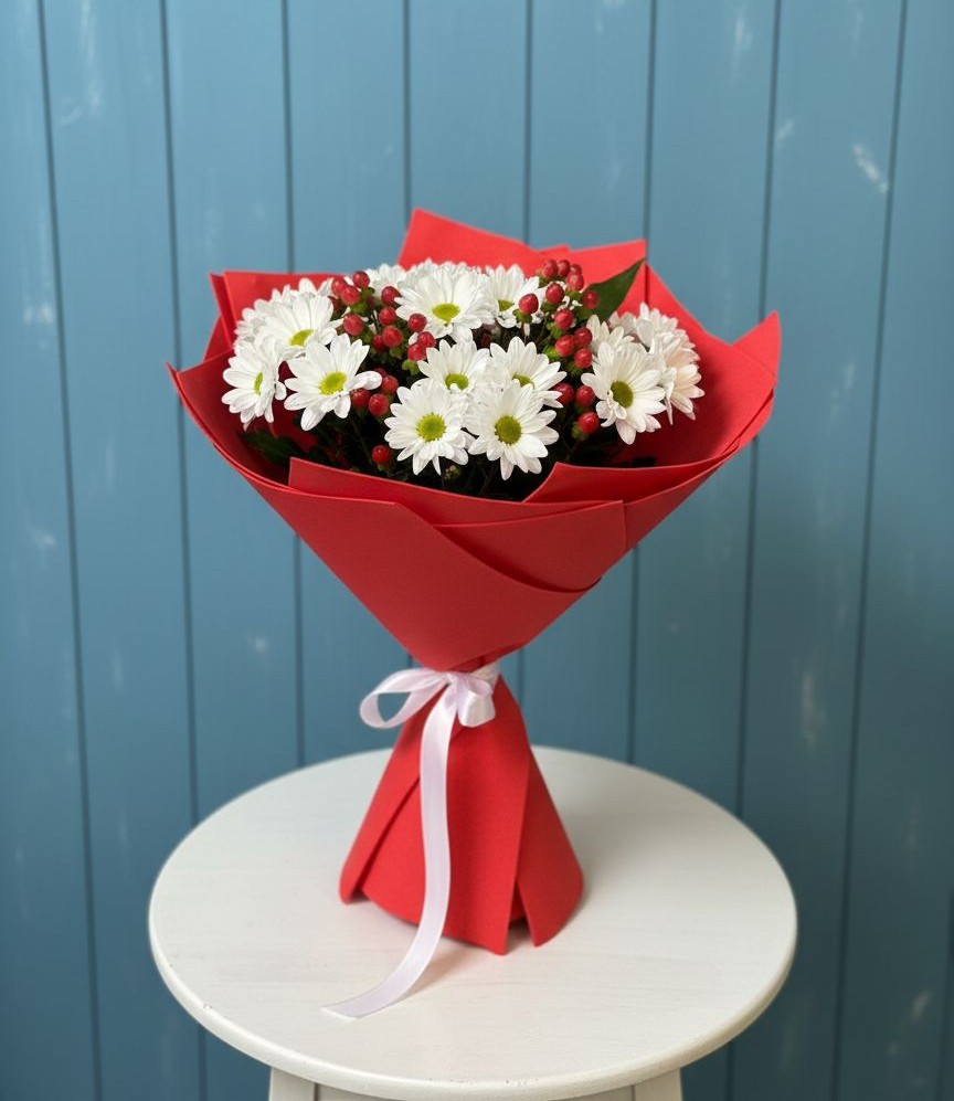 Букет цветов из: Хризантемы в Бежаницы