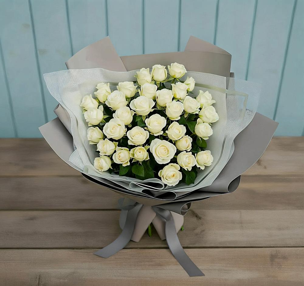 Букет Белоснежная нежность в Бежаницы