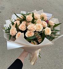 Букет Кремовые розы Латте в Бежаницы