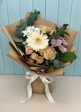 Букет цветов из:  Герберы и Хризантемы в Бежаницы