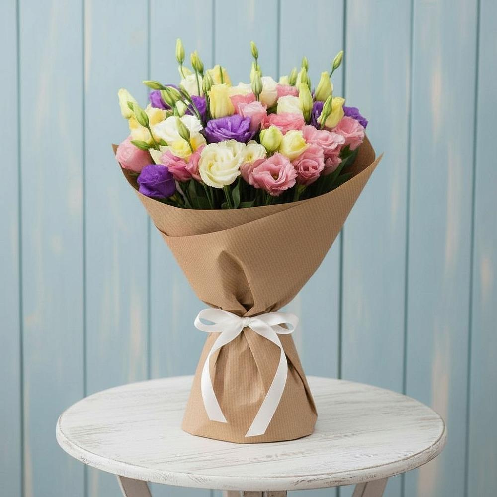 Букет цветов из: Лизиантусы в Бежаницы