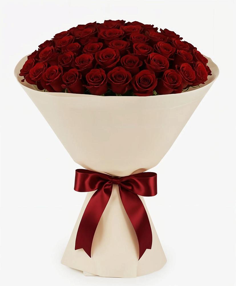 Букет 101 Бордовая роза Блэк Бакарра в Бежаницы