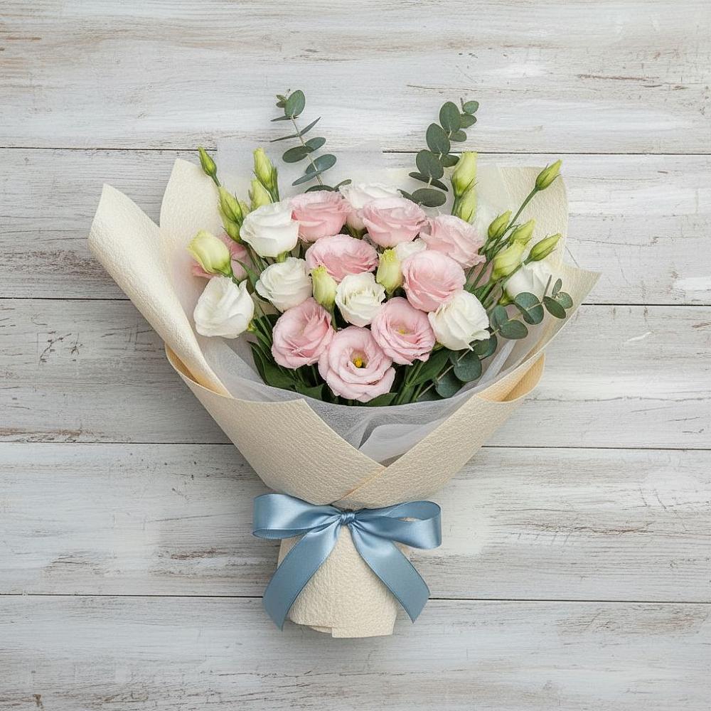 Букет цветов из: Лизиантусы в Бежаницы